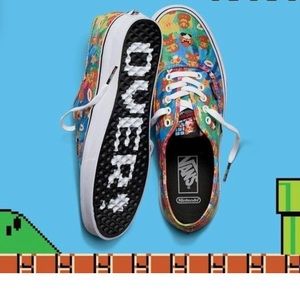 Vans nintendo mario graphic sneakers mens 9 women’s 10.5